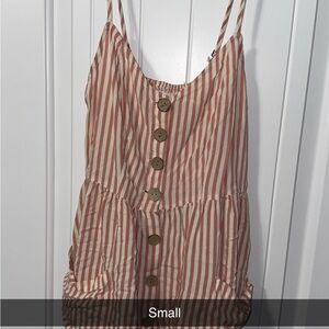 Striped Button-Down Dress